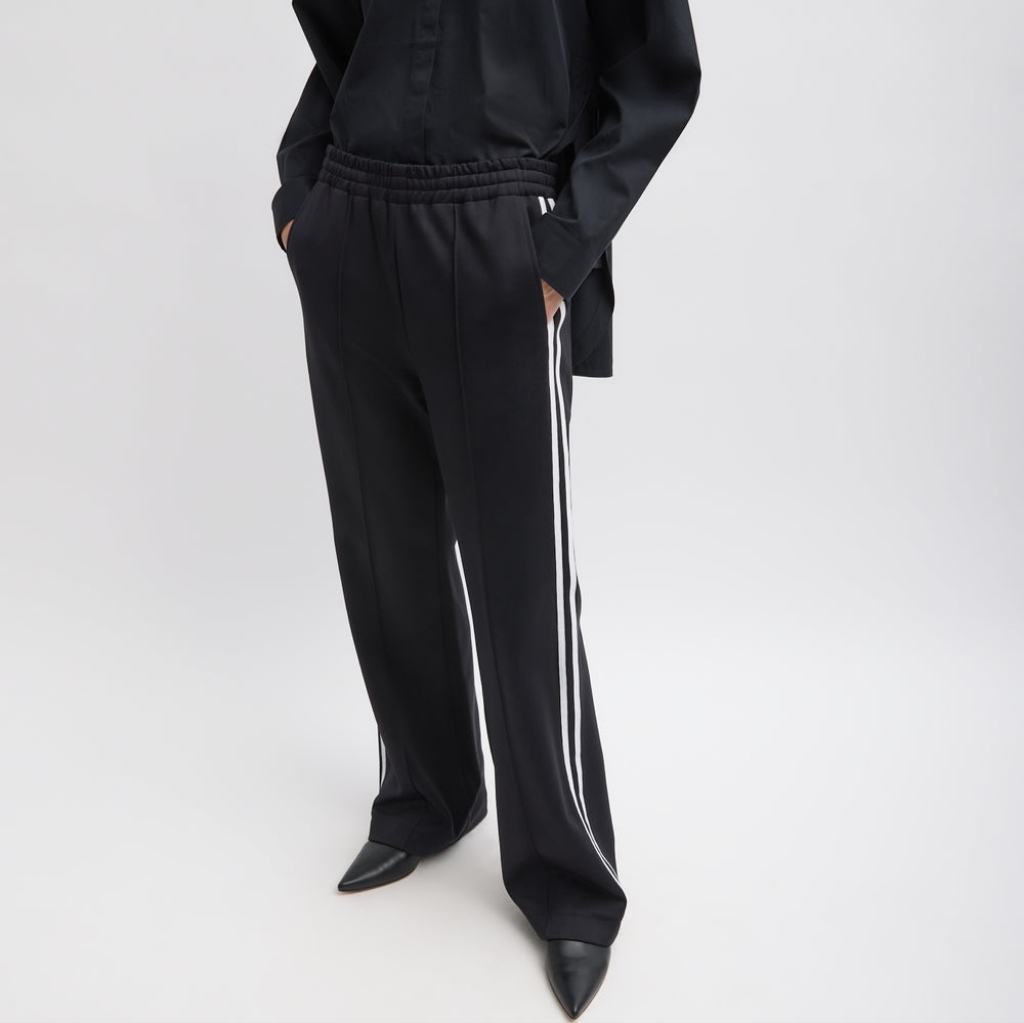 Tibi Active Knit Scottie Striped Jogger